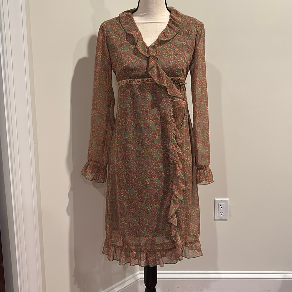 Free People Wrap Dress with Ties Size Small